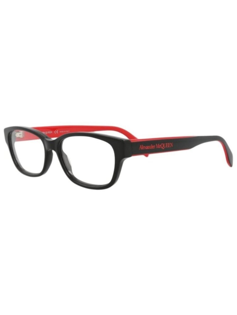 New Alexander McQueen Womens Square/Rectangle Black Black Transparent Fashion De